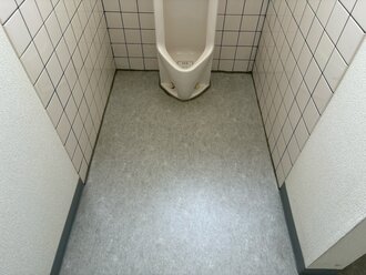 水戸市　会社様　床剥離洗浄ワックス